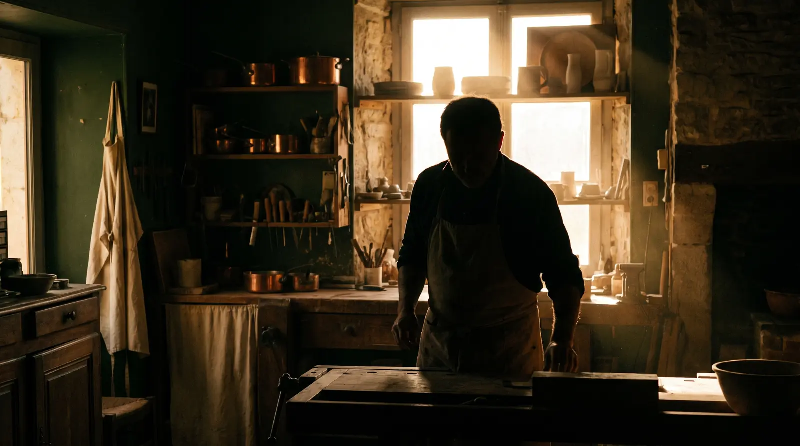 Almost transparent craftsman’s workshop on a shopping street: a business invisible on Google